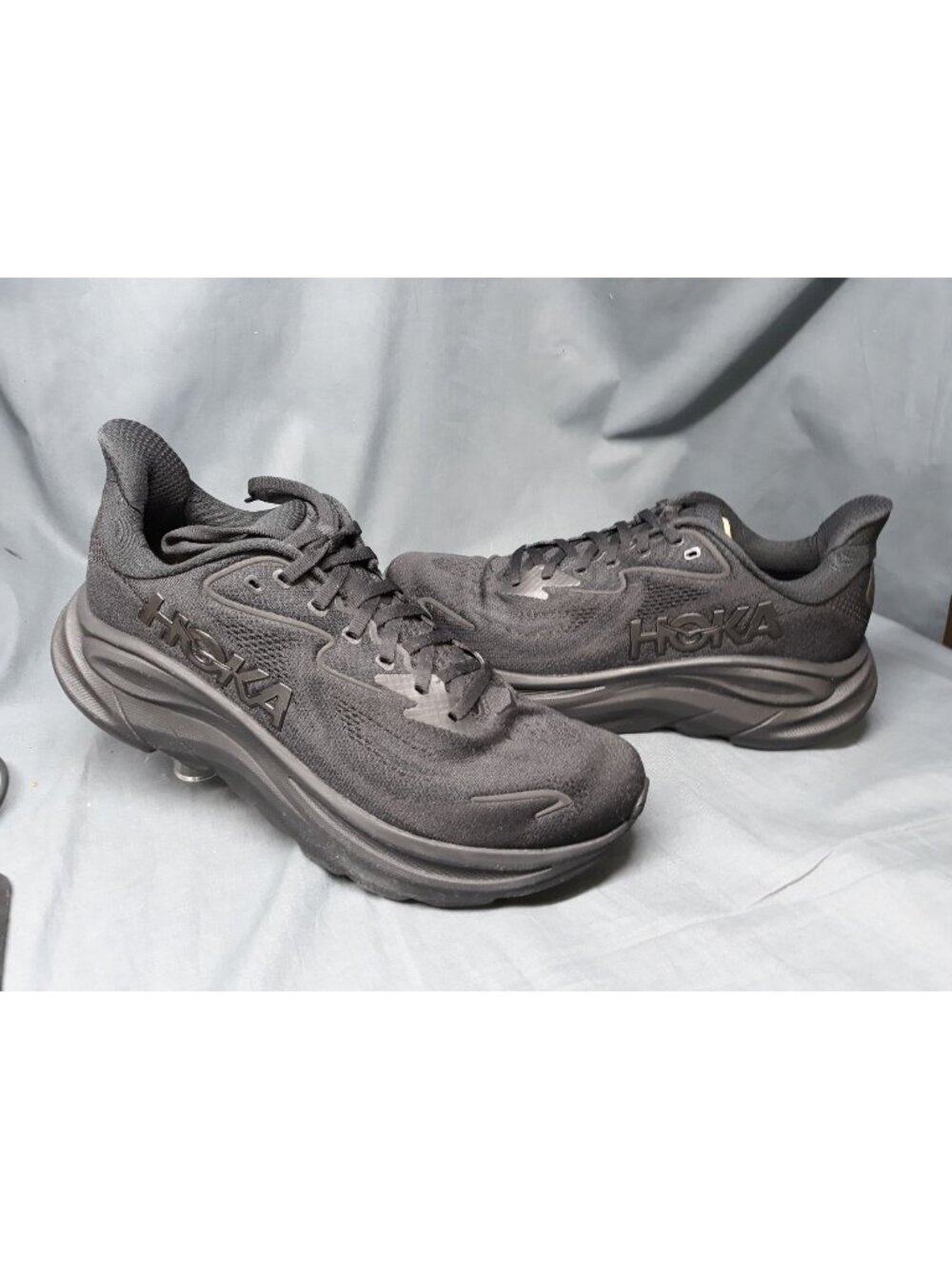 Hoka One One Clifton 10 Black Sneakers Mesh Men's Size 11 NEW NO BOX!